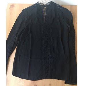 Lace black blouse